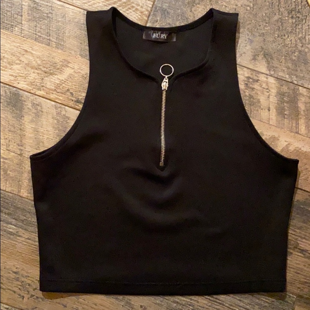Fury brand zipped tank top
